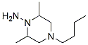 1-Piperazinamine,4-butyl-2,6-dimethyl-(9CI) 结构式