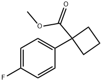 Methyl 1-(4-fluorophenyl)cyclobutane-1-carboxylate 结构式