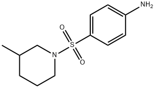 4-[(3-甲基哌啶-1-基)磺酰基]苯胺 结构式