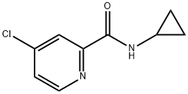 N-环丙基4-氯吡啶甲酰胺 结构式