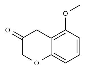 5-甲氧基-3-二氢色原酮 结构式