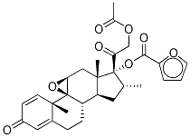 21-Acetyloxy DeschloroMoMetasone Furoate 9,11-Epoxide 结构式