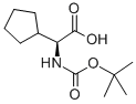 Boc-L-环戊基甘氨酸 结构式