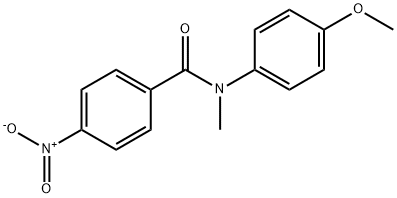 N-Methyl-N-(4-methoxyphenyl)-4-nitrobenzamide 结构式