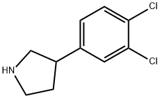 3-(3,4-二氯苯基)吡咯烷 结构式