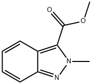 2-甲基-2H-吲唑-3-羧酸甲酯 结构式