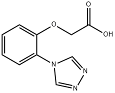 [2-(4H-1,2,4-三唑-4-基)苯氧基]乙酸 结构式