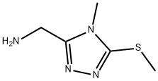 (4-甲基-5-(甲硫基)-4H-1,2,4-三唑-3-基)甲胺盐酸盐 结构式