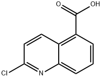 2-氯喹啉-5-羧酸 结构式