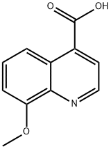 8-甲氧基-4-喹啉甲酸 结构式