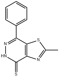 2-Methyl-7-phenyl[1,3]thiazolo[4,5-d]pyridazine-4-thiol 结构式