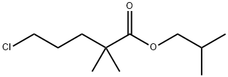 5-氯-2,2-二甲基戊酸异丁酯 结构式