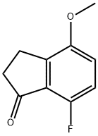 4-甲氧基-7-氟-1-茚酮 结构式