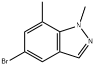 5-溴-1,7-二甲基-1H-吲唑 结构式