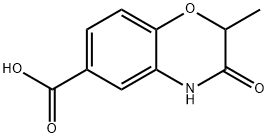 2-甲基-3-氧代-3,4-二氢-2H-1,4-苯并恶嗪-6-羧酸 结构式