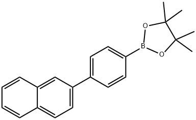 4-(2-萘)苯硼酸频那醇酯 结构式