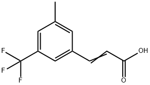 3-甲基L-5-(三氟甲基)肉桂酸 结构式