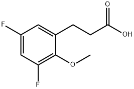 3-(3,5-二氟-2-甲氧基苯基)丙酸 结构式