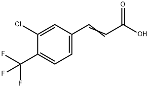 (E)-3-(3-氯-4-(三氟甲基)苯基)丙烯酸 结构式