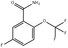 5-氟-2-(三氟甲氧基)苯甲酰胺 结构式