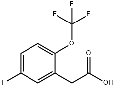 2-(5-氟-2-(三氟甲氧基)苯基)乙酸 结构式