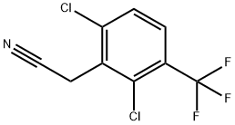 2-(2,6-二氯-3-(三氟甲基)苯基)乙腈 结构式