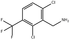 2,6-二氯-3-(三氟甲基)苄胺 结构式