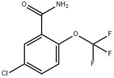 5-氯-2-(三氟甲氧基)苯甲酰胺 结构式