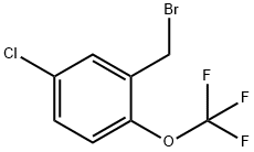 2-(溴甲基)-4-氯-1-(三氟甲氧基)苯 结构式