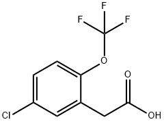 2-(5-氯-2-(三氟甲氧基)苯基)乙酸 结构式