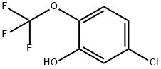 5-氯-2-(三氟甲氧基)苯酚 结构式