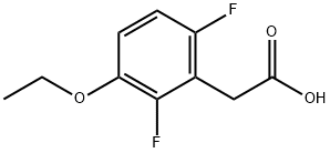 3-乙氧基-2,6-二氟苯乙酸 结构式