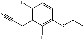 3-Ethoxy-2,6-difluorophenylacetonitrile 结构式