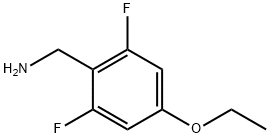 (4-乙氧基-2,6-二氟苯基)甲胺 结构式