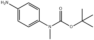 (4-氨基苯基)甲基氨基甲酸叔丁酯 结构式