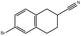 6-溴四氢萘-2-氰 结构式