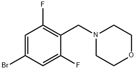 4-(4-溴-2,6-二氟苄基)吗啉 结构式