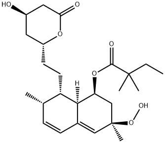 （3R）-过氧羟基辛伐他汀 结构式