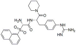 N-alpha-(2-naphthylsulfonylglycyl)-4-guanidinophenylalaninepiperidide 结构式