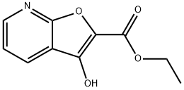 3-羟基呋喃[2,3-B]吡啶-2-甲酸乙酯 结构式