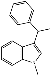 1-methyl-3-(1-phenylethyl)-1H-indole 结构式