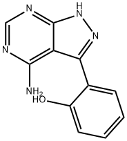 2-(4-AMino-1H-pyrazolo[3,4-d]pyriMidin-3-yl)-phenol 结构式