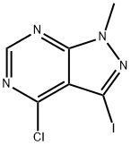 4-氯-3-碘-1-甲基-1H-吡唑并[3,4-D]嘧啶 结构式