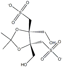 2,3-O-亚异丙基-1,4-双-O-(甲磺酰基)-D-苏糖醇 结构式