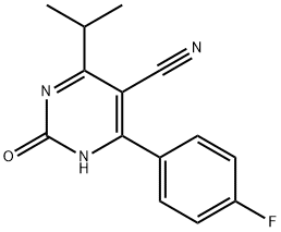 4-(4-氟苯基)-2-羟基-6-异丙基嘧啶-5-甲腈 结构式