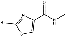 2-BroMo-N-Methyl-1,3-thiazole-4-carboxaMide 结构式