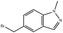 5-(溴甲基)-1-甲基-1H-吲唑 结构式