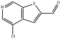 4-Chlorothieno[2,3-c]pyridine-2-carbaldehyde 结构式