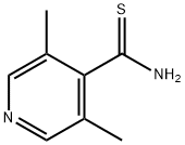 3,5-二甲基硫代异烟酰胺 结构式