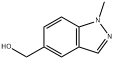 1-甲基-1H-吲唑-5-甲醇 结构式